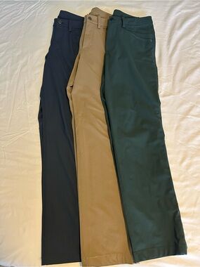 Lululemon Men’s Pants BUNDLE Size 28 Green, Blue, Brown